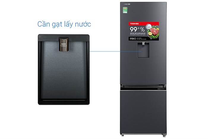 Tủ Lạnh Toshiba Inverter 322 Lít GR-RB405WE-PMV(06)-MG